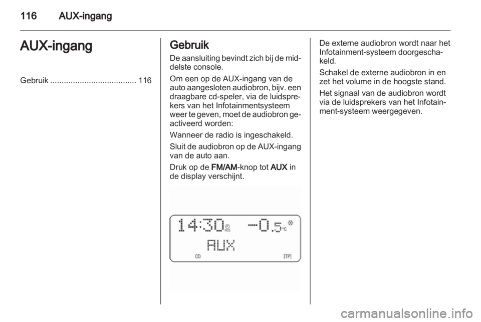 OPEL ANTARA 2012  Handleiding Infotainment (in Dutch) 