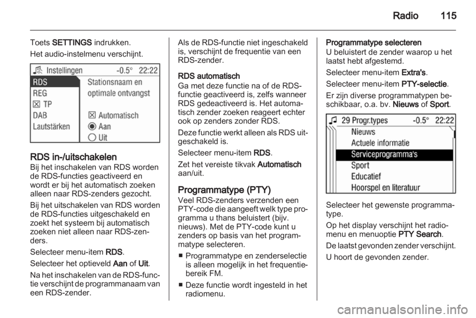 OPEL ANTARA 2013  Handleiding Infotainment (in Dutch) 