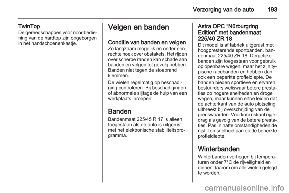 OPEL ASTRA H 2013  Gebruikershandleiding (in Dutch) 