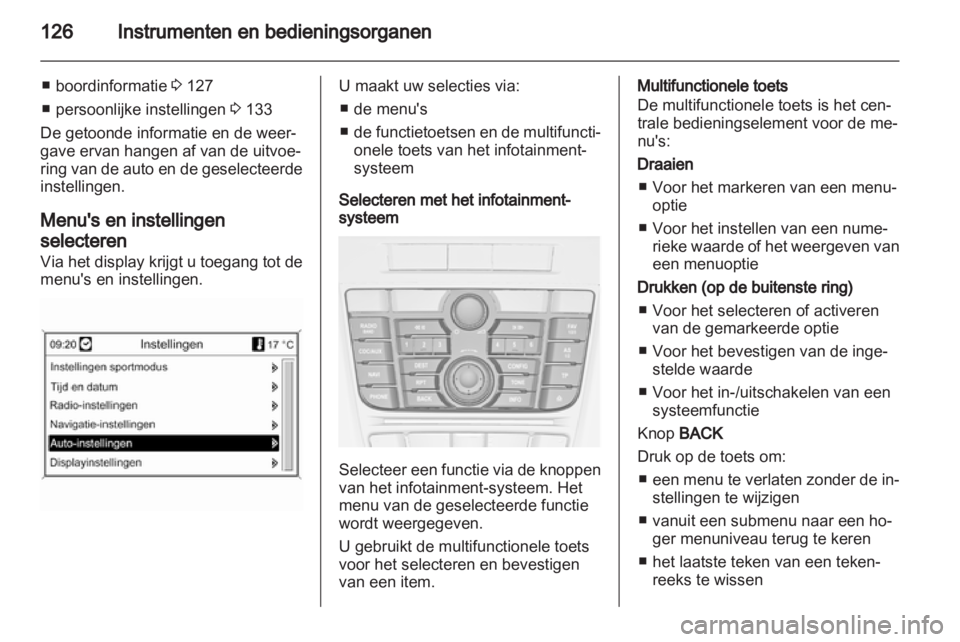 OPEL ASTRA J 2013  Gebruikershandleiding (in Dutch) 