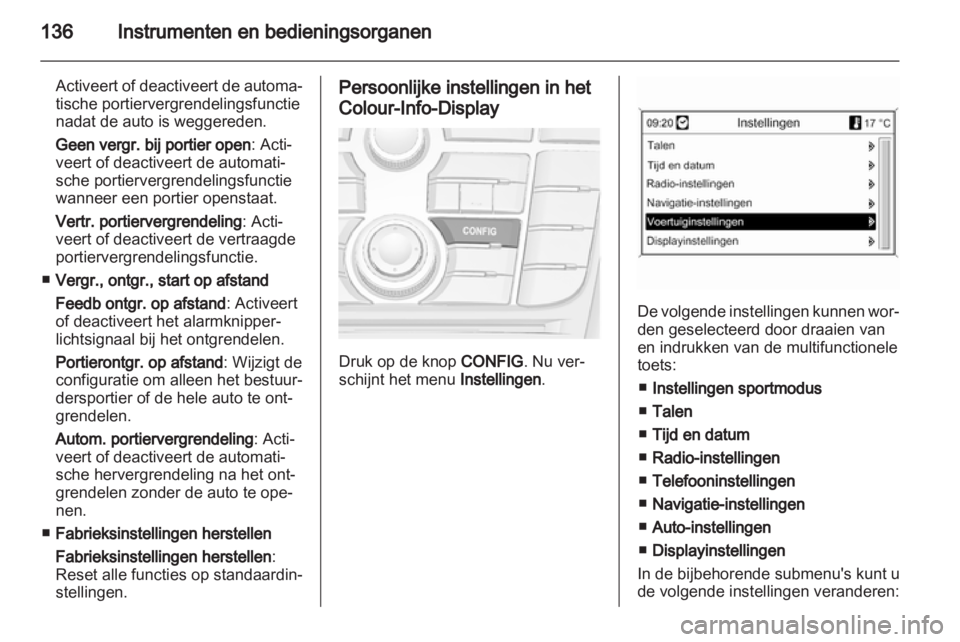 OPEL ASTRA J 2013  Gebruikershandleiding (in Dutch) 