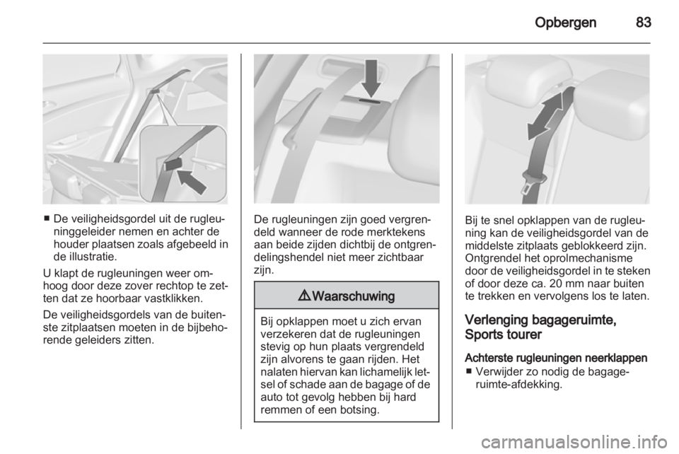 OPEL ASTRA J 2013  Gebruikershandleiding (in Dutch) 