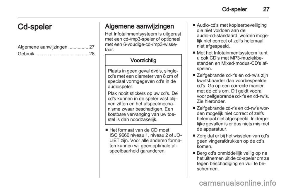 OPEL CORSA 2010.5  Handleiding Infotainment (in Dutch) 