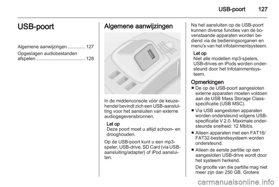 OPEL CORSA 2013  Handleiding Infotainment (in Dutch) 