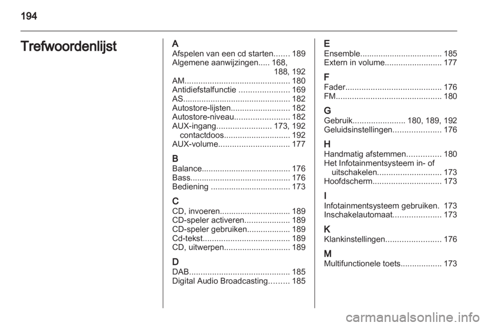 OPEL CORSA 2013  Handleiding Infotainment (in Dutch) 