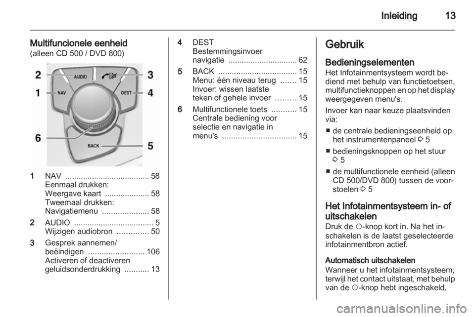 OPEL INSIGNIA 2011  Handleiding Infotainment (in Dutch) 