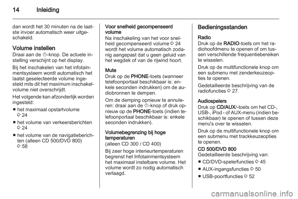 OPEL INSIGNIA 2011  Handleiding Infotainment (in Dutch) 