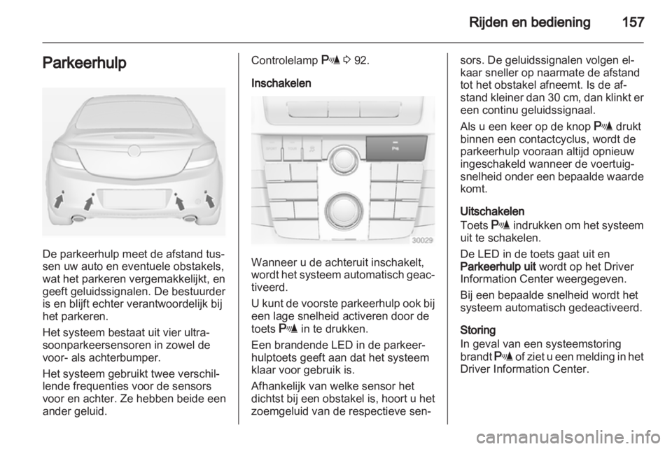 OPEL INSIGNIA 2012  Gebruikershandleiding (in Dutch) 