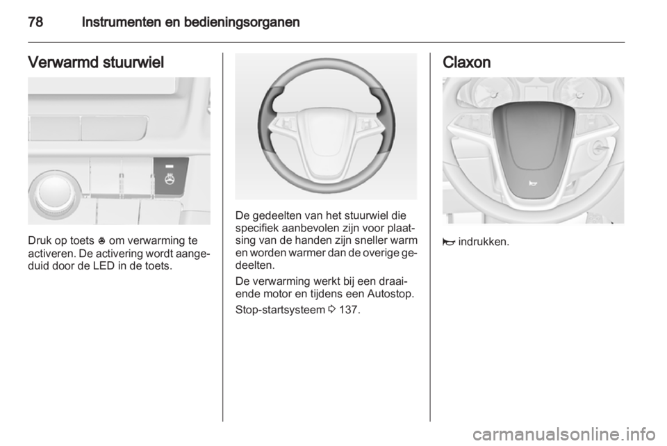 OPEL INSIGNIA 2012.5  Gebruikershandleiding (in Dutch) 