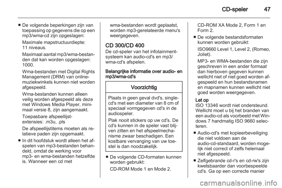 OPEL INSIGNIA 2013.5  Handleiding Infotainment (in Dutch) 