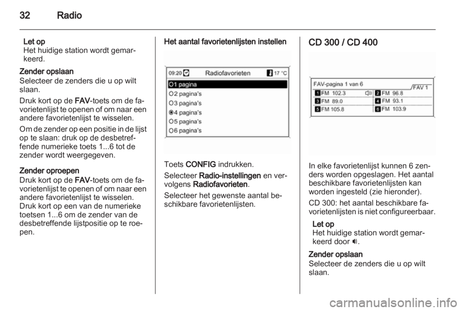 OPEL MERIVA 2012  Handleiding Infotainment (in Dutch) 