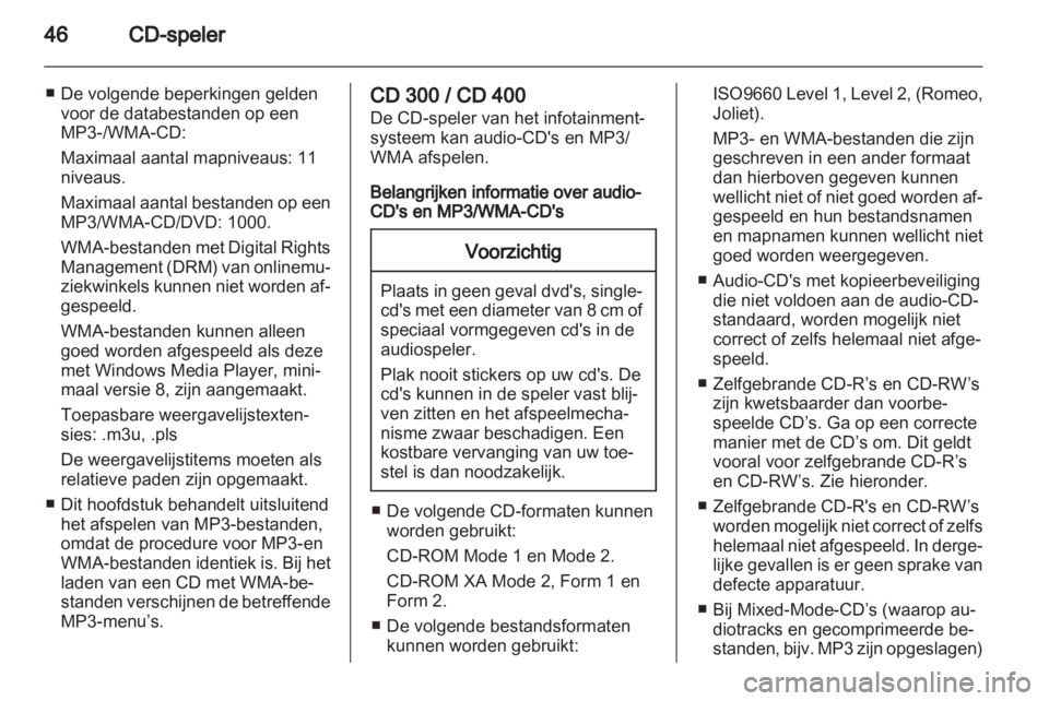 OPEL MERIVA 2012  Handleiding Infotainment (in Dutch) 