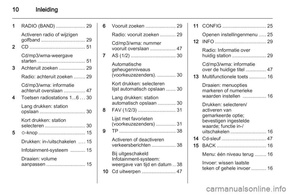 OPEL MERIVA 2012  Handleiding Infotainment (in Dutch) 