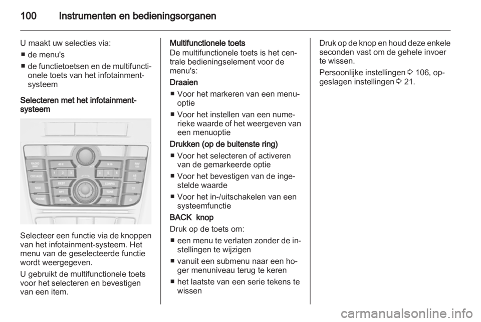 OPEL MERIVA 2012  Gebruikershandleiding (in Dutch) 