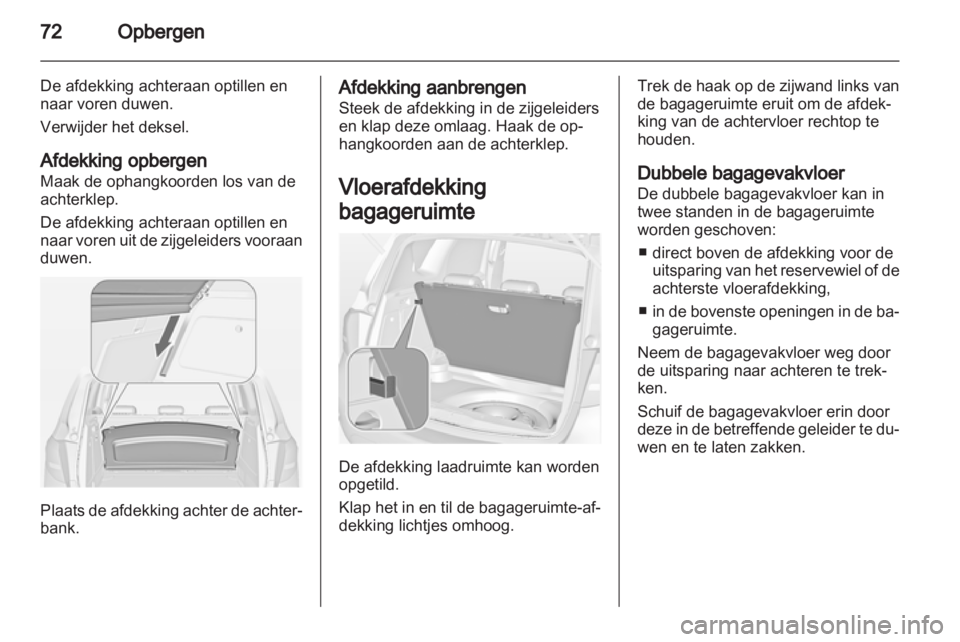 OPEL MERIVA 2012  Gebruikershandleiding (in Dutch) 