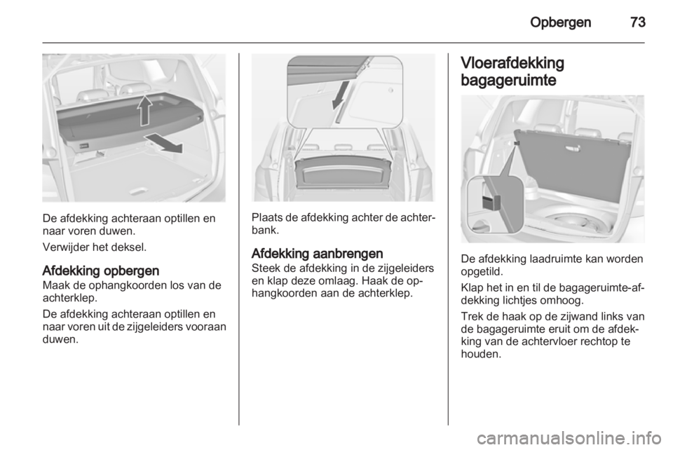 OPEL MERIVA 2012.5  Gebruikershandleiding (in Dutch) 