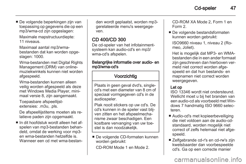 OPEL MERIVA 2013  Handleiding Infotainment (in Dutch) 