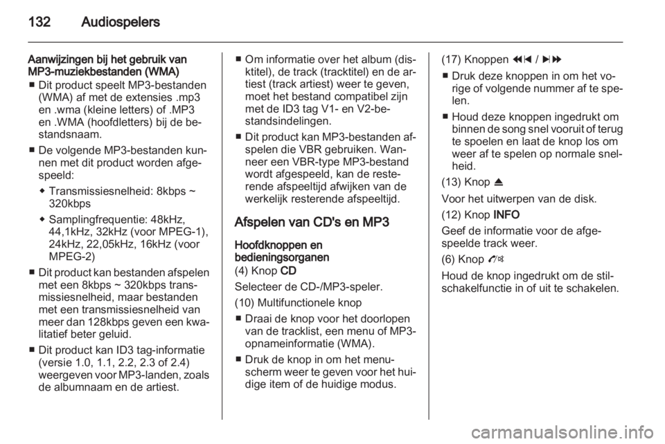 OPEL MOKKA 2013  Handleiding Infotainment (in Dutch) 