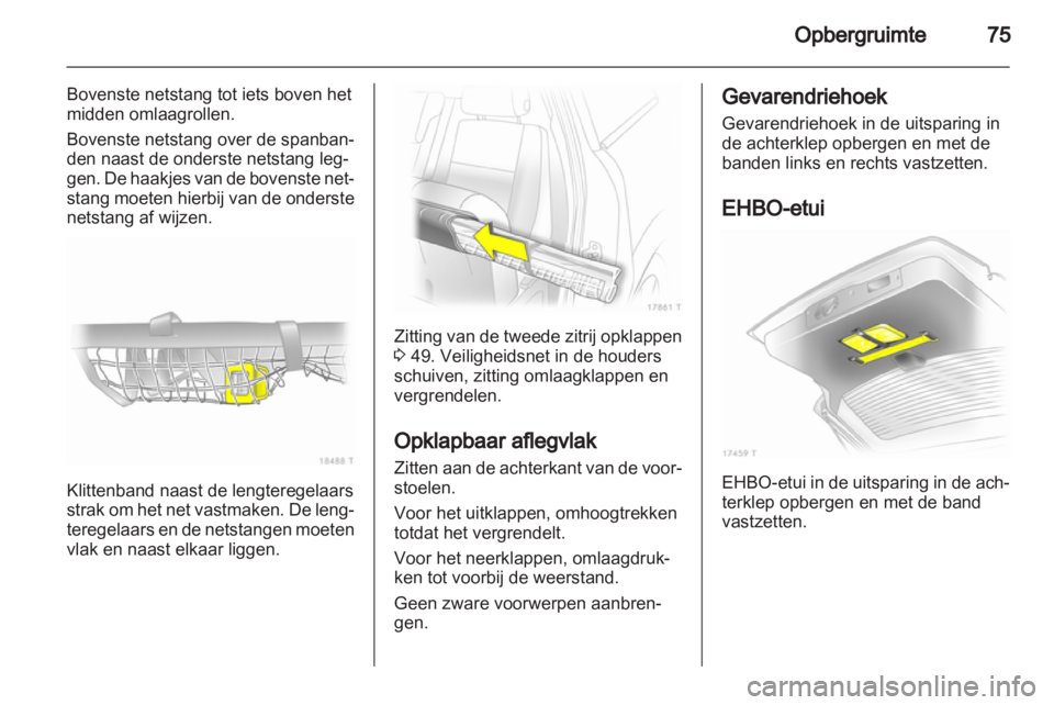 OPEL ZAFIRA 2010  Gebruikershandleiding (in Dutch) 