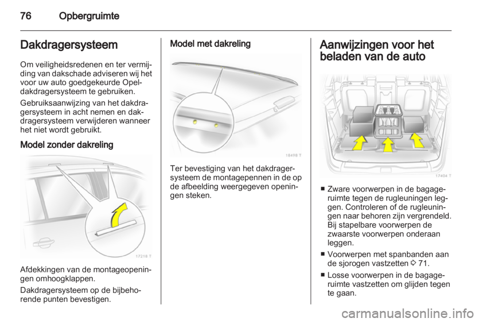 OPEL ZAFIRA 2010  Gebruikershandleiding (in Dutch) 