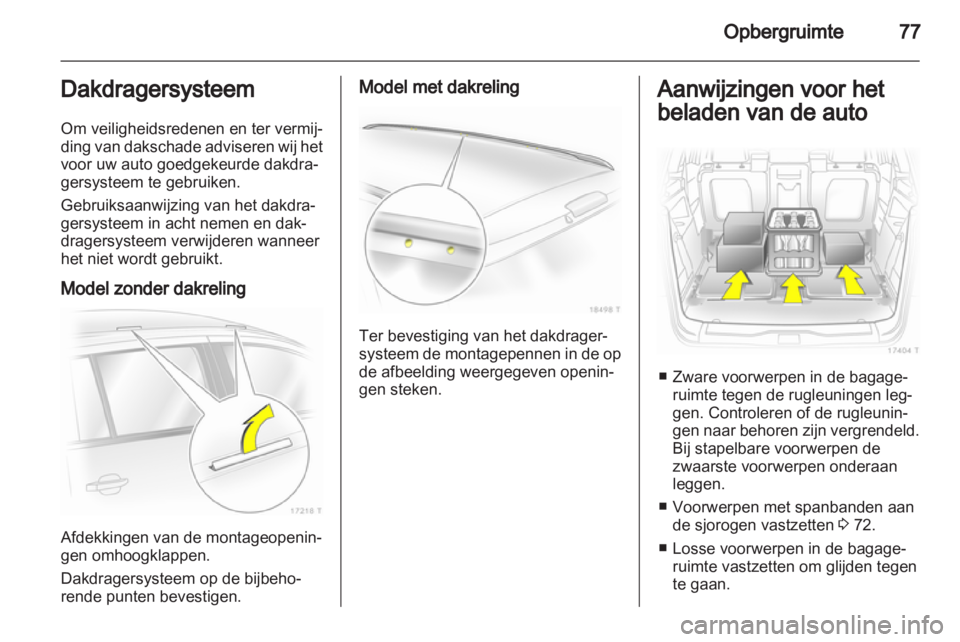 OPEL ZAFIRA 2010.5  Gebruikershandleiding (in Dutch) 