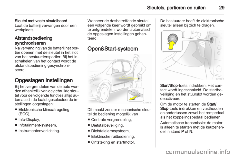 OPEL ZAFIRA 2011  Gebruikershandleiding (in Dutch) 