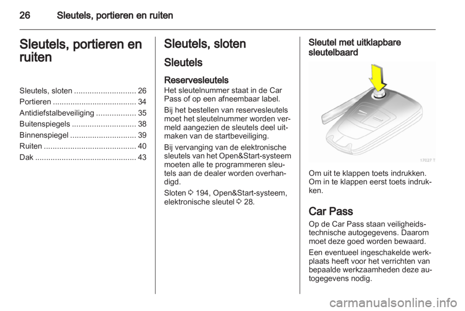 OPEL ZAFIRA 2012  Gebruikershandleiding (in Dutch) 
