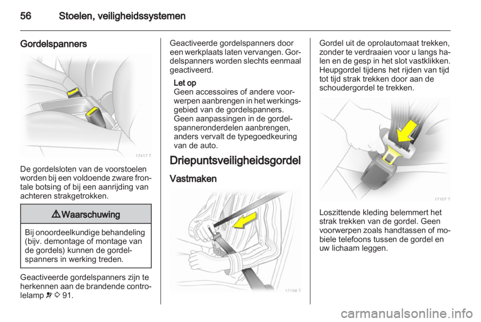 OPEL ZAFIRA 2012  Gebruikershandleiding (in Dutch) 
