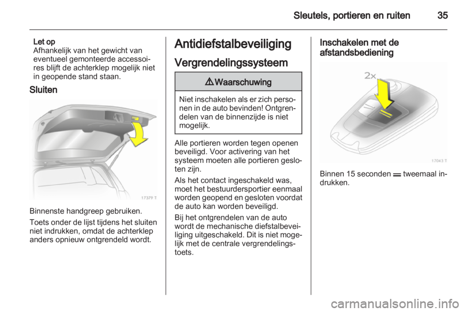 OPEL ZAFIRA 2013  Gebruikershandleiding (in Dutch) 