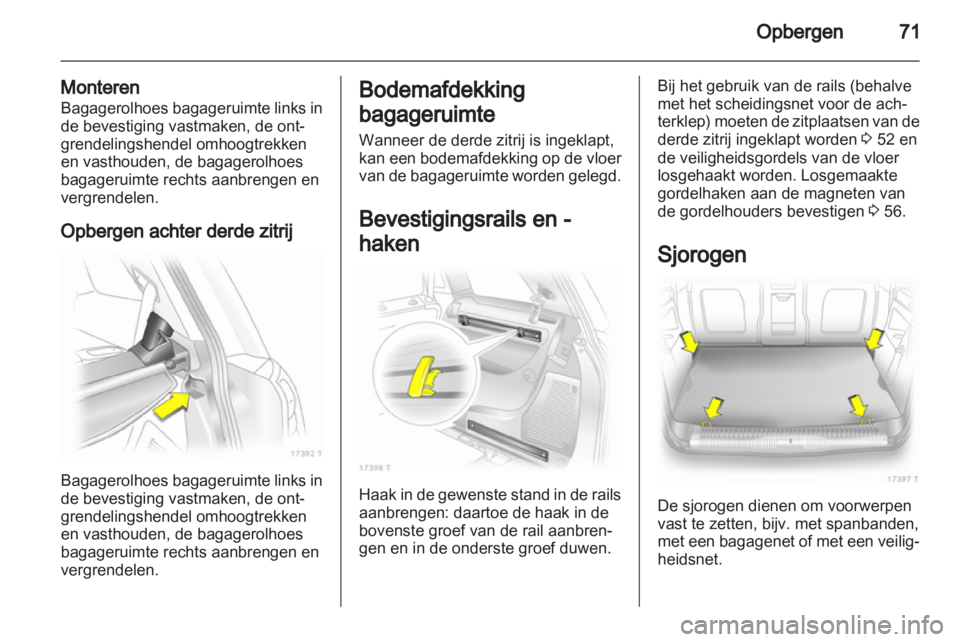 OPEL ZAFIRA 2013  Gebruikershandleiding (in Dutch) 