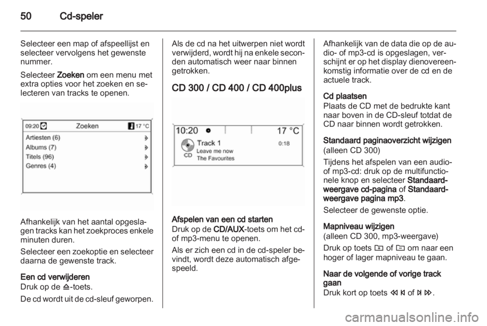 OPEL ZAFIRA C 2013  Handleiding Infotainment (in Dutch) 