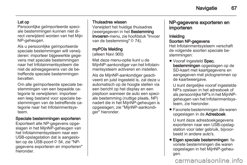 OPEL ZAFIRA C 2013  Handleiding Infotainment (in Dutch) 
