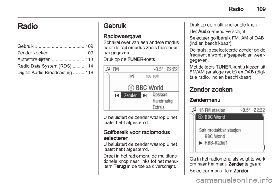 OPEL ZAFIRA B 2014  Handleiding Infotainment (in Dutch) 