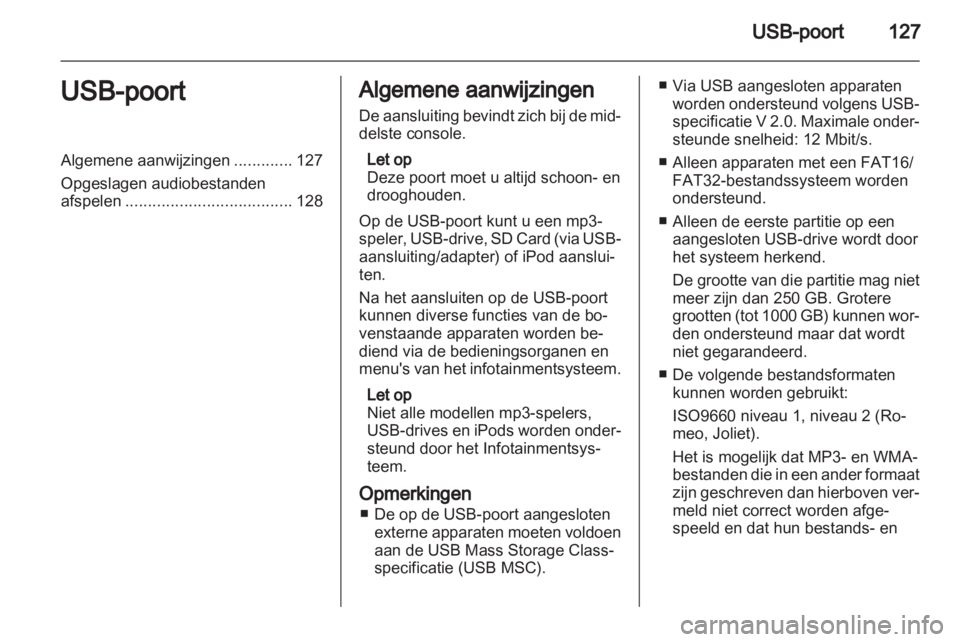 OPEL ZAFIRA B 2014  Handleiding Infotainment (in Dutch) 