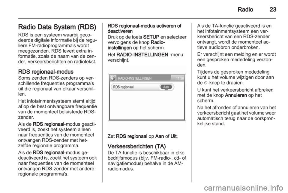 OPEL ZAFIRA B 2014  Handleiding Infotainment (in Dutch) 
