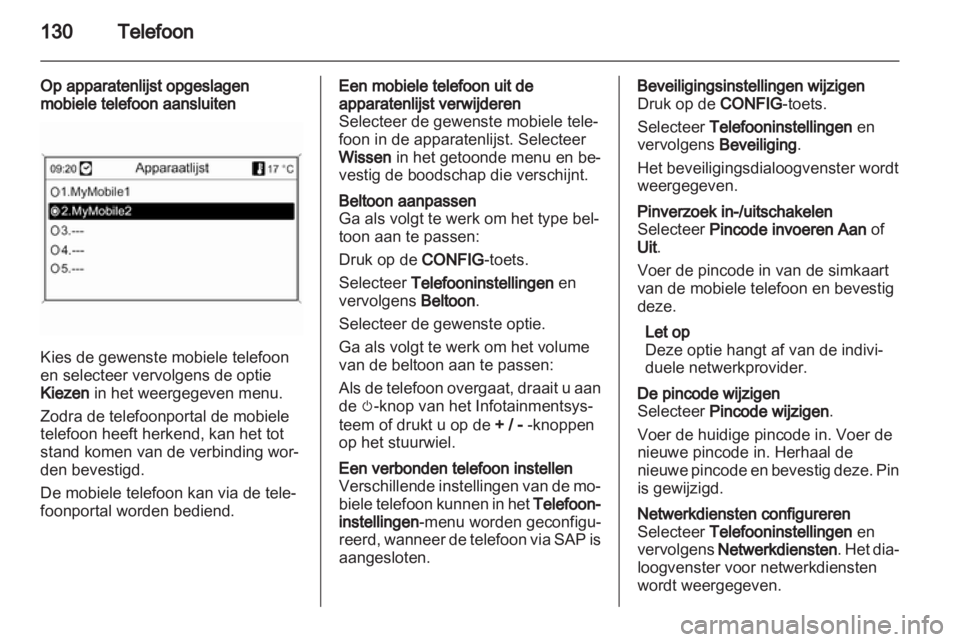 OPEL ZAFIRA C 2013.5  Handleiding Infotainment (in Dutch) 