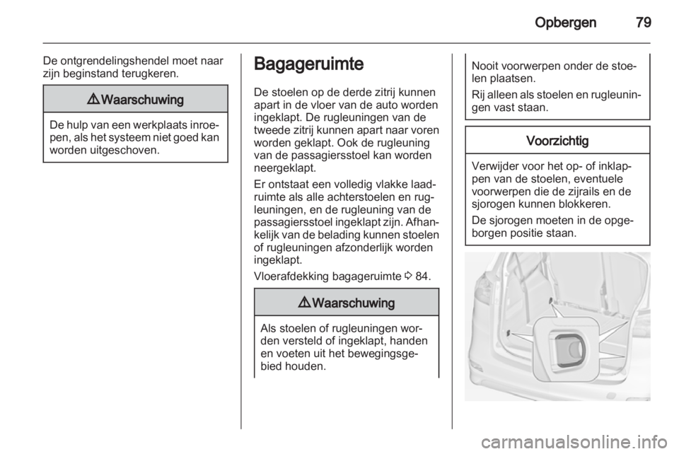 OPEL ZAFIRA TOURER 2013  Gebruikershandleiding (in Dutch) 