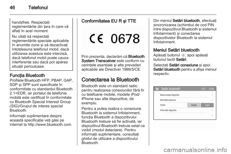 OPEL ADAM 2013.5  Manual pentru sistemul Infotainment (in Romanian) 