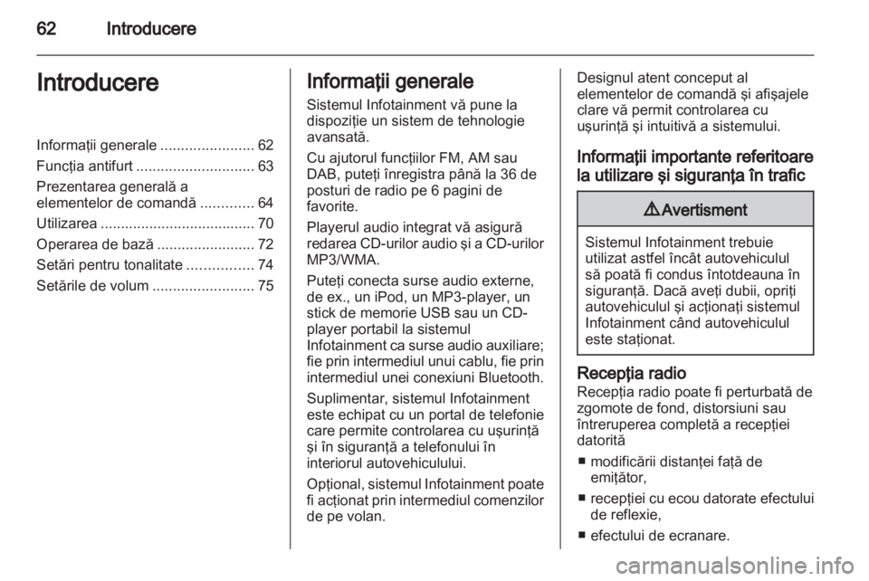 OPEL ADAM 2013.5  Manual pentru sistemul Infotainment (in Romanian) 
