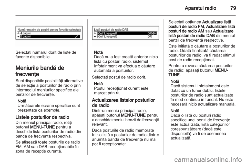 OPEL ADAM 2013.5  Manual pentru sistemul Infotainment (in Romanian) 