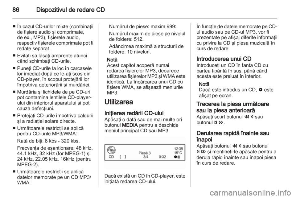 OPEL ADAM 2013.5  Manual pentru sistemul Infotainment (in Romanian) 