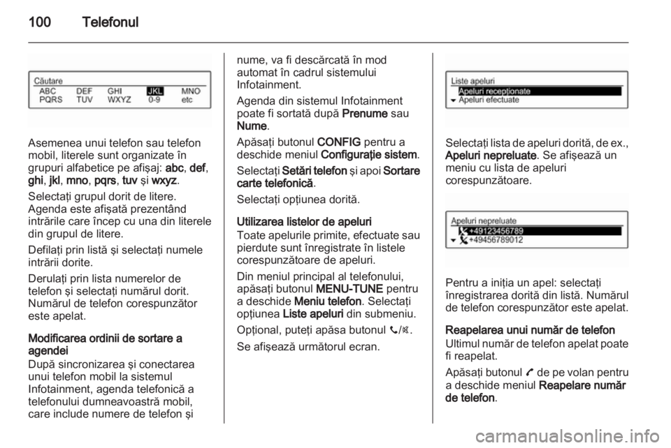 OPEL ADAM 2013  Manual pentru sistemul Infotainment (in Romanian) 