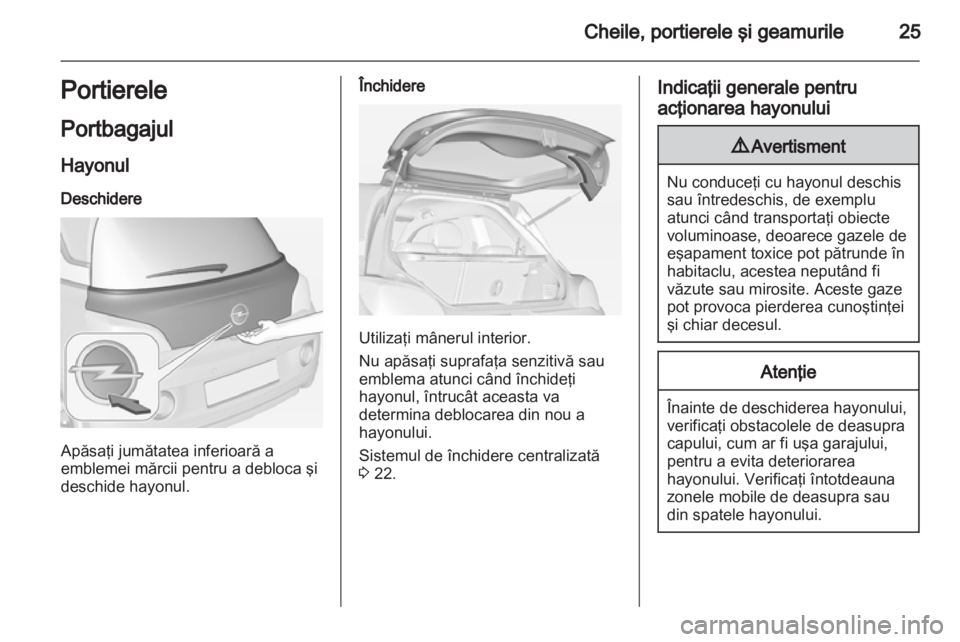 OPEL ADAM 2013.5  Manual de utilizare (in Romanian) 