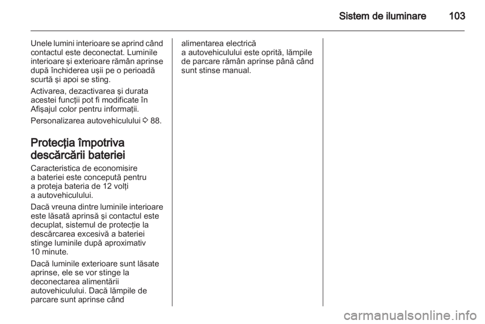 OPEL AMPERA 2012  Manual de utilizare (in Romanian) 