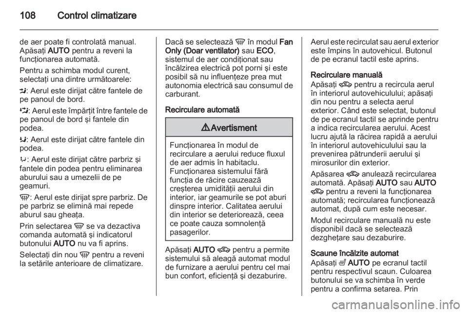 OPEL AMPERA 2012  Manual de utilizare (in Romanian) 