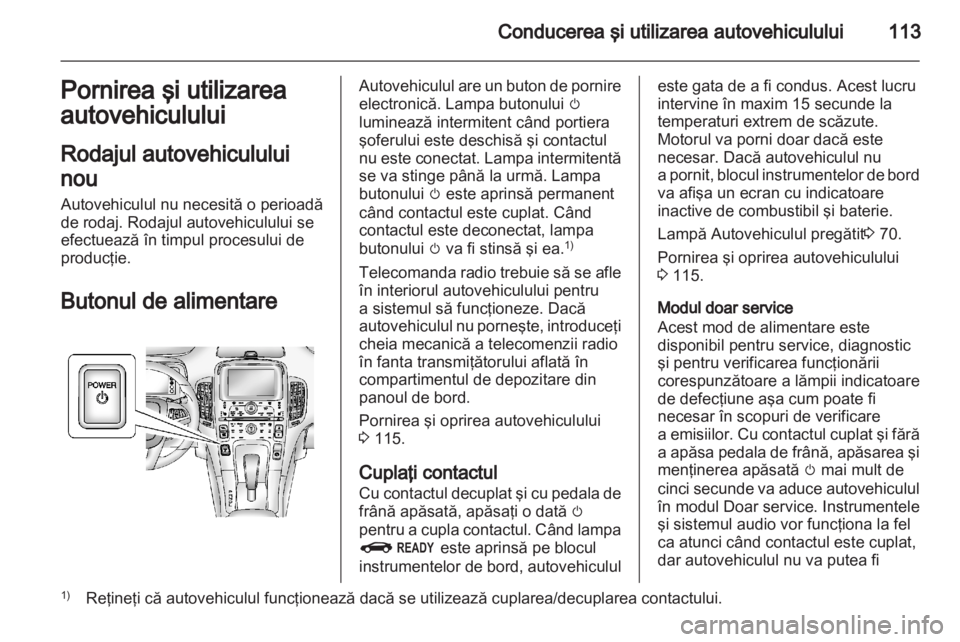 OPEL AMPERA 2012  Manual de utilizare (in Romanian) 