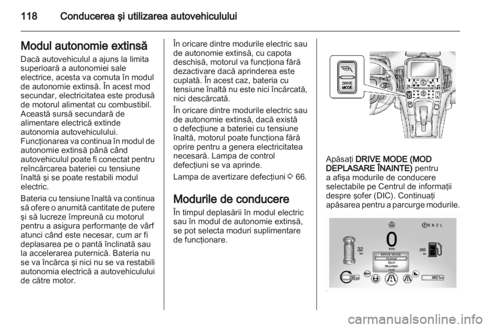 OPEL AMPERA 2012  Manual de utilizare (in Romanian) 