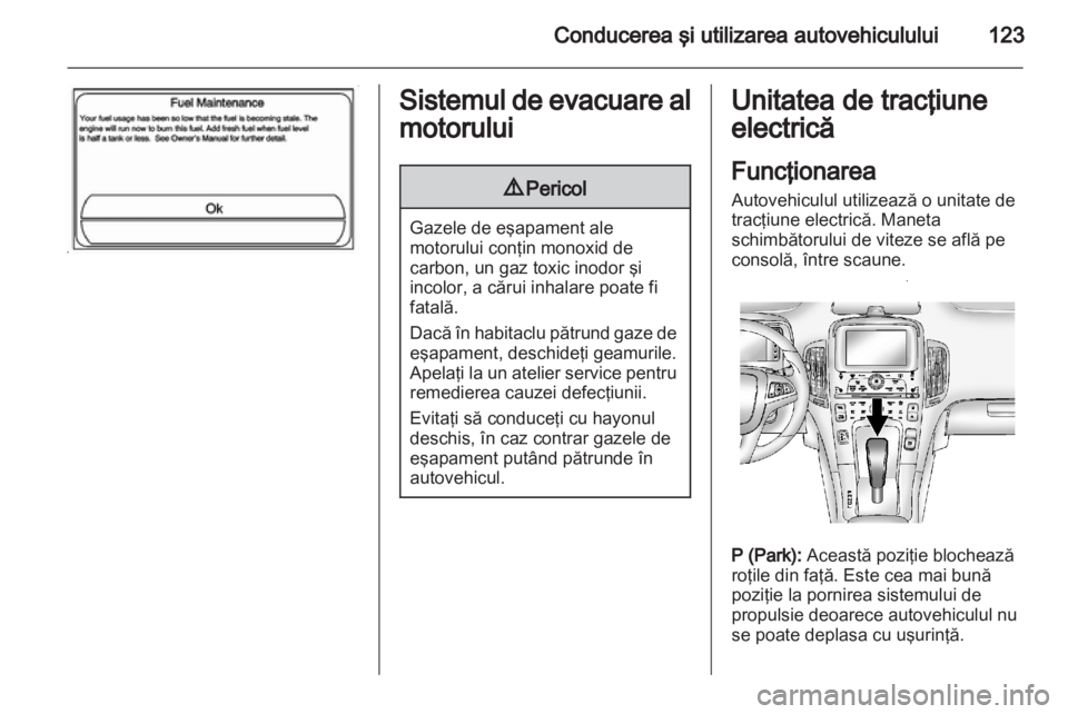 OPEL AMPERA 2012  Manual de utilizare (in Romanian) 