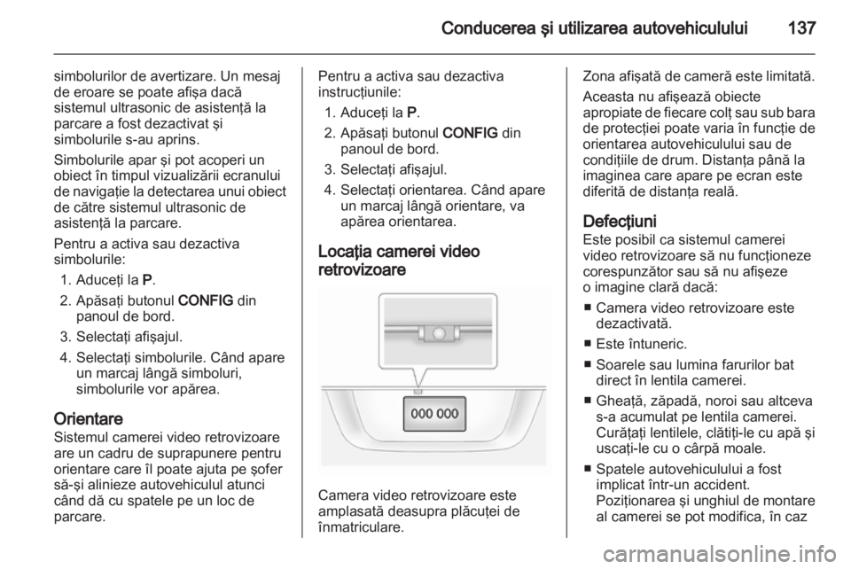 OPEL AMPERA 2012  Manual de utilizare (in Romanian) 
