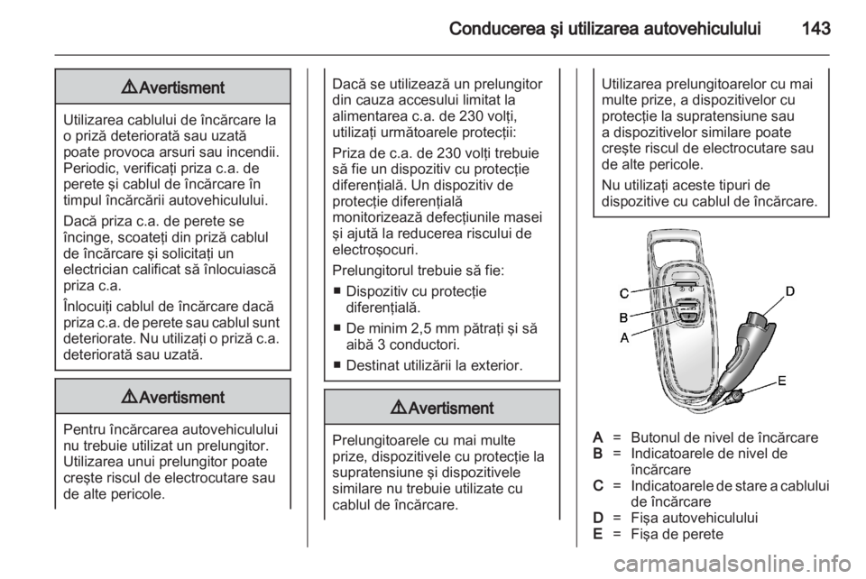 OPEL AMPERA 2012  Manual de utilizare (in Romanian) 